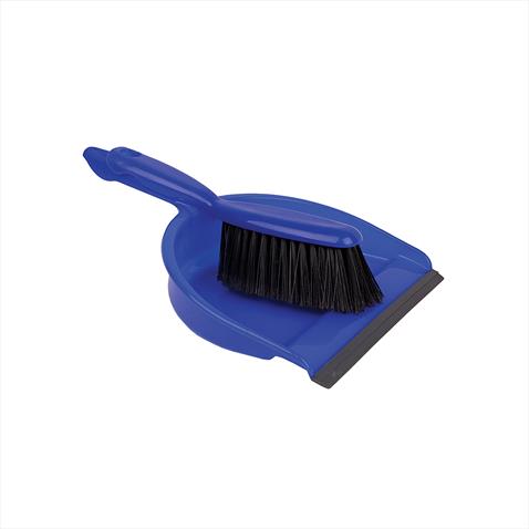 Professional Dustpan & Brush Set Soft - BLUE