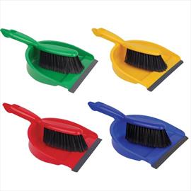 Professional Dustpan & Brush Set Soft - BLUE