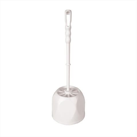 Toilet Brush & Open Holder White