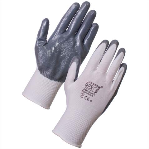 Nitrotouch® Gloves - White/Grey - SMALL - CASE 120