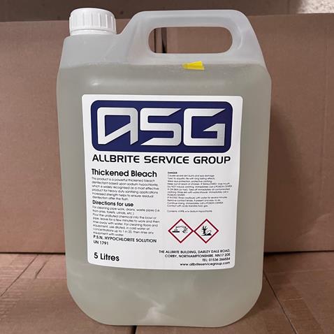 ASG Thickened Bleach - 5 Litres