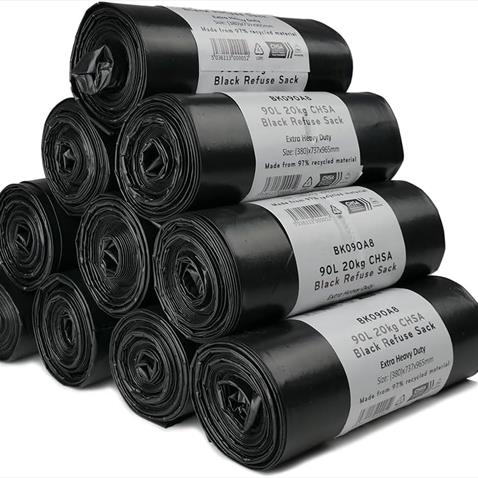 90L 20KG CHSA Extra HD Black Sacks - 200 (20rolls cx 10pcs)