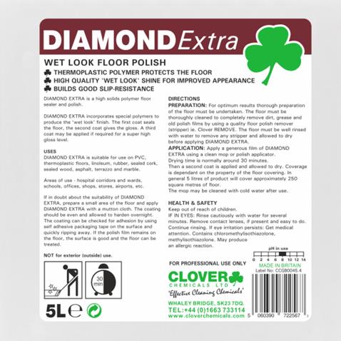 DIAMOND EXTRA -  wet look floor polish 5 litres