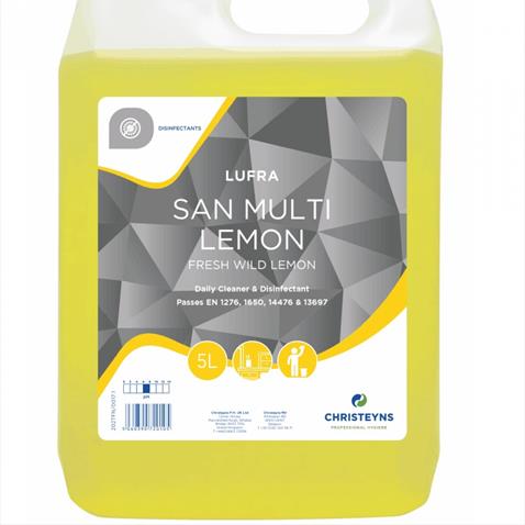 LUFRA SAN MULTI LEMON - daily cleaner & disinfectant 5 litres