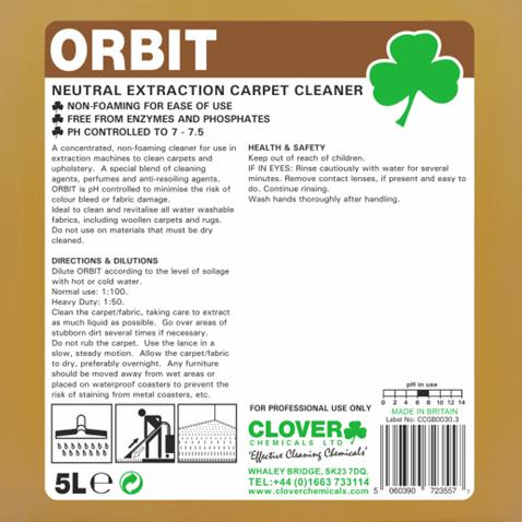 ORBIT - neutral extraction carpet cleaner 5 litres