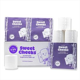 Sweet Cheeks Lucury Sugarcane Toilet Roll 5-Ply - CASE 24 rolls