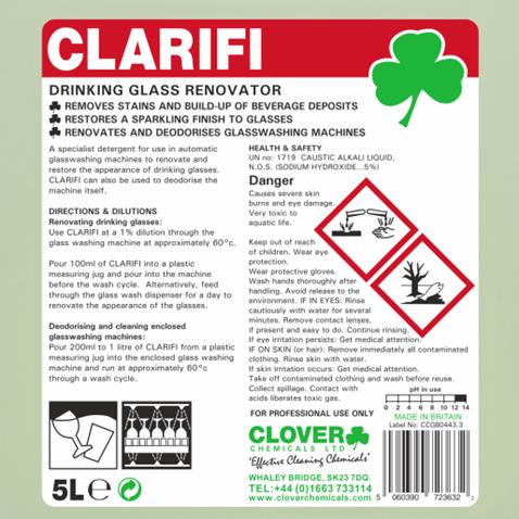 CLARIFI drinking glass renovator 5 litres